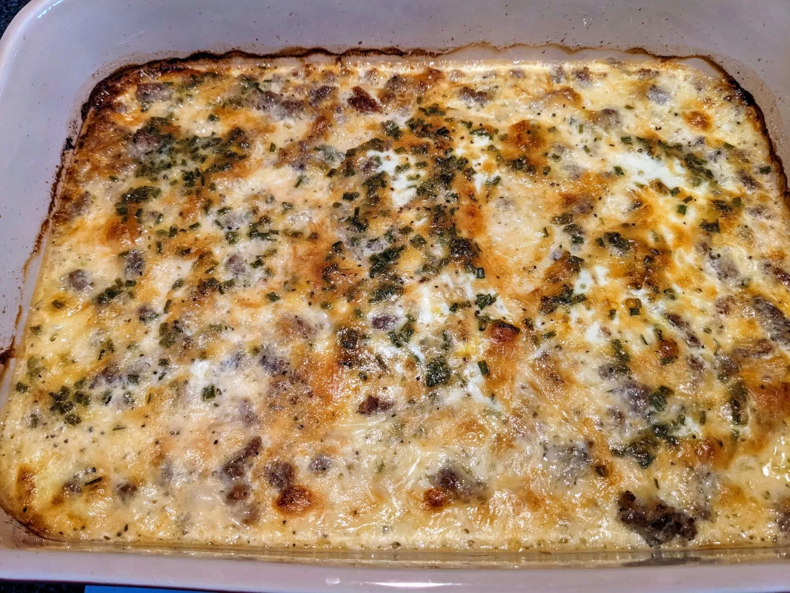 crustless sausage quiche